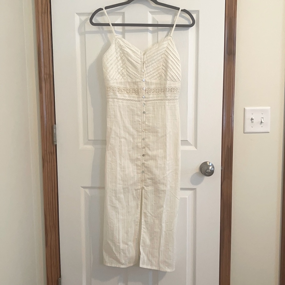 Myra Bag White Midi Dress